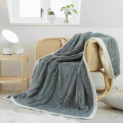 China Wholesale Double Folded Printing Flannel Fleece Super Soft Custom Throw Blanket for sale