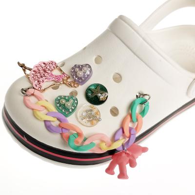 China 2022 New Trend Chains 2022 Soft Custom PVC Shoe Charm Clog Charm For Kid Clog Accessory for sale