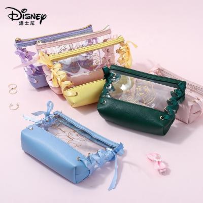 China Durable Makeup Products Packaging Cubes Transparent Strap Ribbon Travel Accessories Custom Cotton Toiletry Make Up Bag for sale