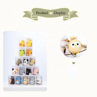 China 100% Eco-friendly Cute Cartoon Animals Shape Durable Outdoor Exquisite Workmanship Key Buckle Rubber Squeeze Coin Purse for sale