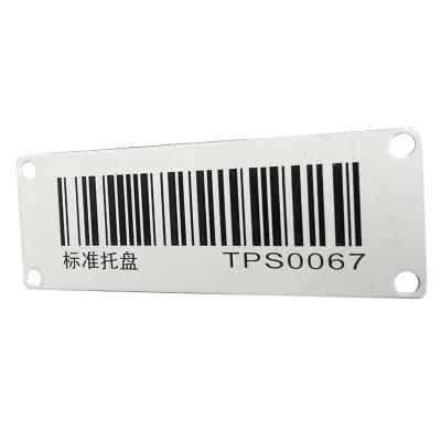 China High& Low Temperature Resistance China Factories Stickers Custom Metal Qr Code Aluminum Labels Stickers / Barcode for sale