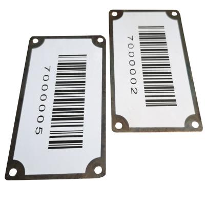 China High& Factory Sale Low Temperature Resistance Laser Engraving Metal Serial Number Plates Qr Code Barcode Aluminum Asset Labels for sale