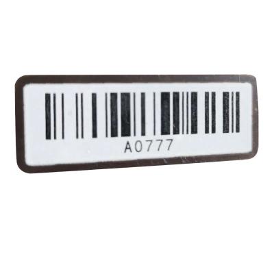 China High& Low Temperature Resistance Customized Laser Engrave Aluminum Laser Silk Screen Printing Metal ID Marking Tag With Barcode Or Qr Code for sale