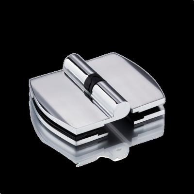 China Modern Adjustable Beveled Glass To Clip Glass Hinge for sale