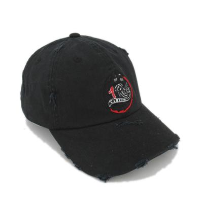 China Custom High Quality COMMON GROUND Dad Distressed Hat With Logo Embroidery for sale