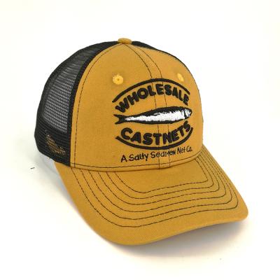 China OEM COMMON JOINT Trucker Caps 3D Embroidery Fish Trucker Hat Wholesale for sale