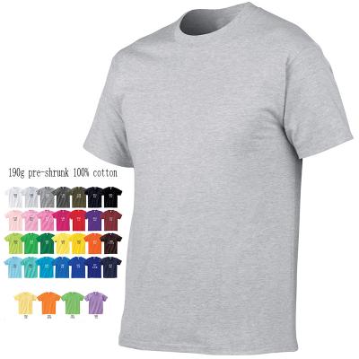 China Moq Custom Anti-pilling Anti-pilling 100% Cotton Men's Small T-Shirt for sale