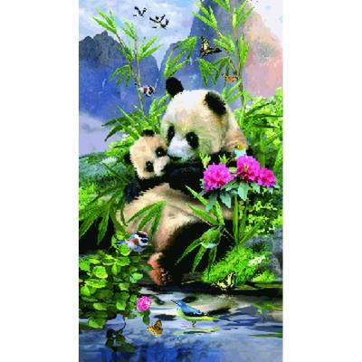 China best selling 76Lpi/0.5mm 3D quality sublimation custom cute Panda Bookmarks for sale