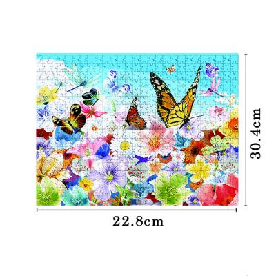 China / Supplier Custom Puzzle 3d Game Printing Butterflies Puzzle Small Lenticular Puzzle for sale