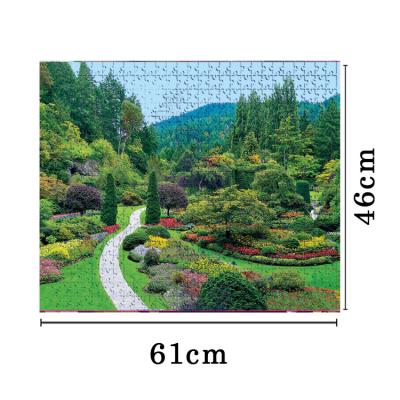 China Hot 3D 100Lpi/0.68mm Factory Sales Butchart Gardens Puzzle Children To Develop Intelligence Puzzle Toys for sale