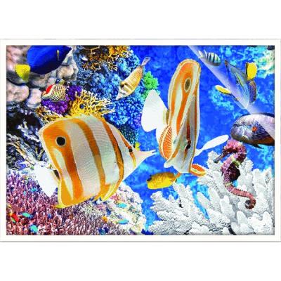 China 3D Modern Design Decorations Wall Poster Art Butterfly Fish Wall Art Home Poster 76Lpi/0.5mm for sale