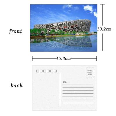 China / Custom Lenticular Images Printing Exquisite Bird's Nest Stage Postcard Manufacturers Share for sale