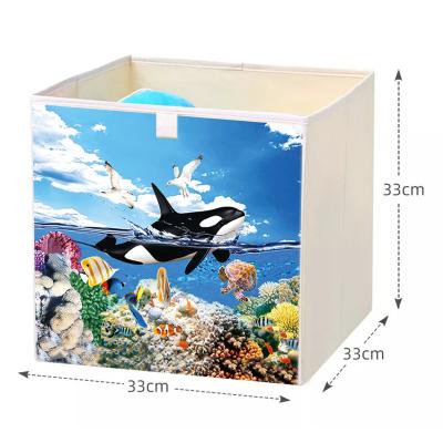 China Customized Viable Large Capacity Home Storage Box Multiple Materials Clothes Folding Storage Box for sale