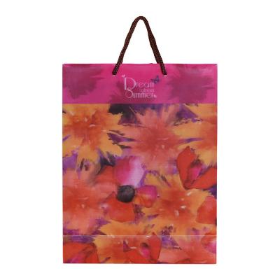 China Custom Colorful Print Recycled Materials Shopping Bag Newcomer Gift The Reusable Safflower Tote Bag for sale