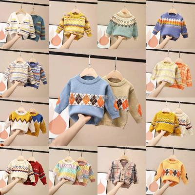 China 2022 Fashion Design Sustainable Cartoon Printed Turtle Neck Sweater For Baby Boys for sale