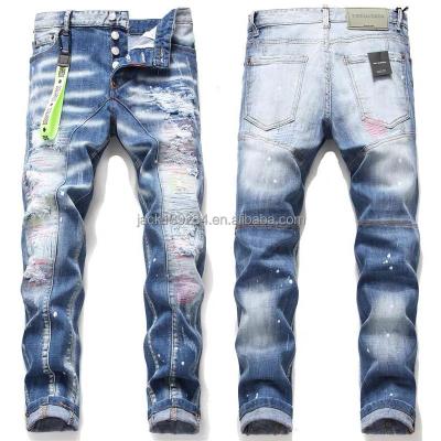 China 2022 QUICK DRY Soft Dark Blue Mens Casual Straight Denims Customized High Quality Hot Selling Mens Jeans Men for sale