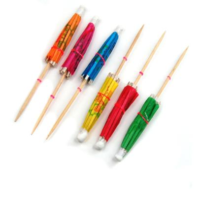 China Factory direct sale bamboo fruit picks disposable barbecue fancy sushi cake cocktail picks for sale