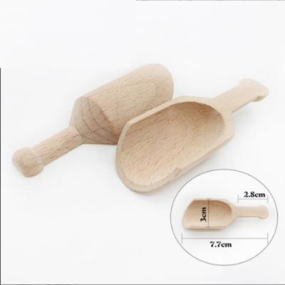 China Hot Viable Selling 4 Kinds Wooden Wooden Spice Jigger Salt Sugar Scoops for sale