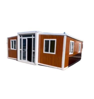 China Modern Cheap Price Luxury Australia Double Wing Prefabricated 3 Bedrooms Expandable Container House for Sale for sale