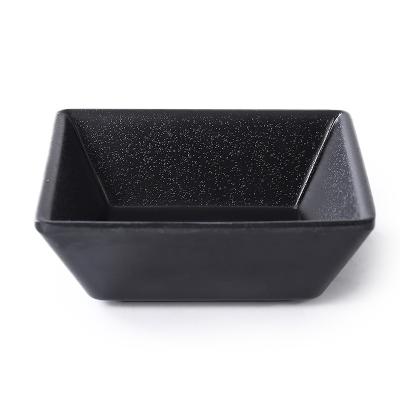 China Sustainable China factory supplies eco-friendly melamine tableware, black Japanese style Japanese sushi restaurant snacks, kimchi plates for sale