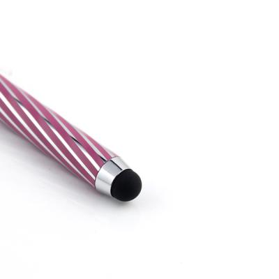 China Fashionable ball pen+stylus Mini Capacitive Stylus Pen With strap for any capacitive screen for sale