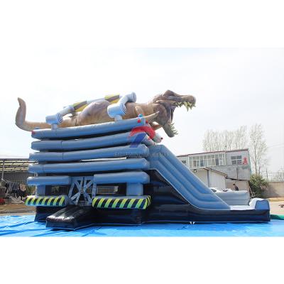 China PVC Children Jumping Castle Obstacle Playground Water Slide Bounce Bouncer Commercial Inflatable Combo House Bouncy for sale