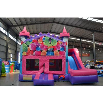 China Commercial grade 4in1 PVC kids inflatable princess bounce house made of lead free PVC tarpaulin from Guangzhou inflatables for sale