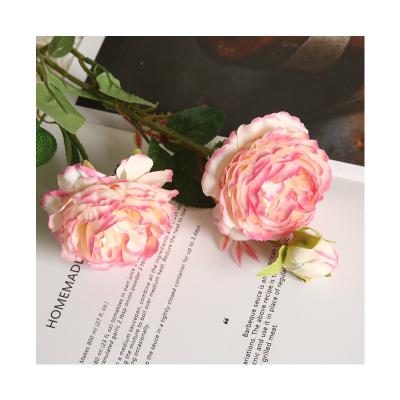 China Natural Touch Simulation Silk Flowers Wholesales Wedding Party Colorful Artificial Rose Petals Home Decoration for sale