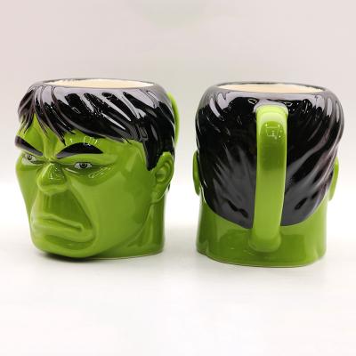 China America Wholesale The Avengers Main American Ceramic Mug Character Cardboard Character Show Drama Carcass TV Cup Handmade Tea Cup Coffee for sale