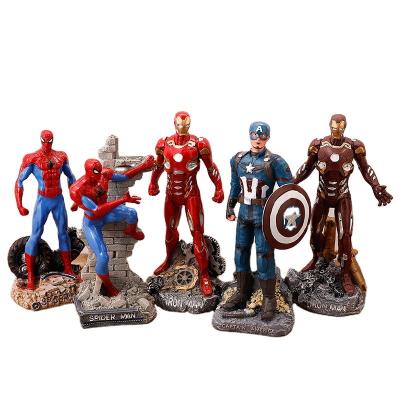 China Perfect Popular TV Shows Characters Captain America Iron Man Spider Man Bat Man Spider Man Statue Polyresin Statue Home Crafts for sale