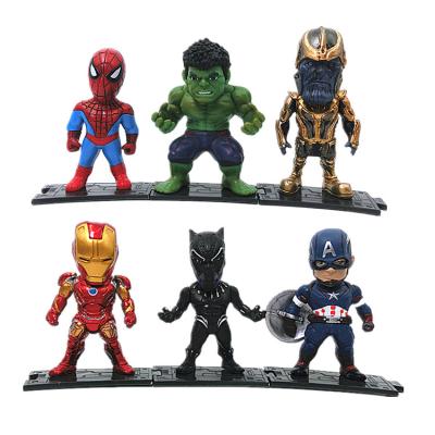 China America's Perfect Quality Iron Man Spiderman The Captain ABS Decor Crafts Collection Toy Characters Carcass America Figure With Box for sale