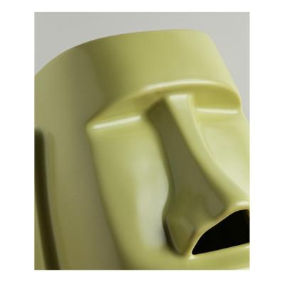 China Europe Factory Supply Home Unique Moai Fabric Box Decorative Abstract Statue Design for sale