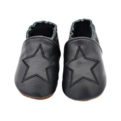 China Fashion Breathable Newborn Interesting Moccasins Leather Star Walker Shoes Baby for sale