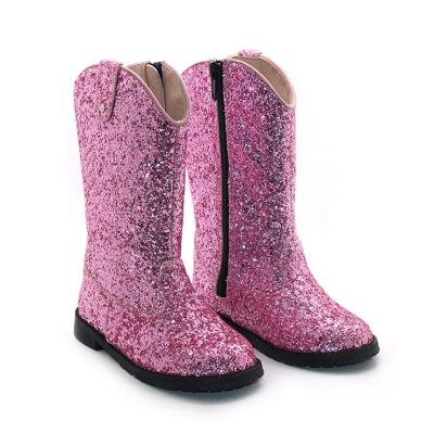 China 2021 fashion western girls autumn and winter kids custom made boots for sale