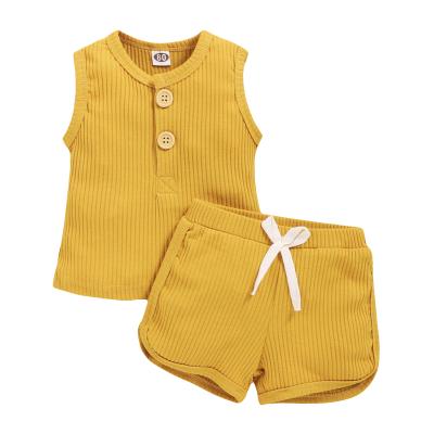 China Vintage Fashion 2 Piece Summer Kid Clothes Wholesale Baby Clothes Little for sale