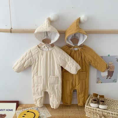 China Spandex / Cotton Thicken Autumn And Winter Warm Baby Cotton Romper for sale