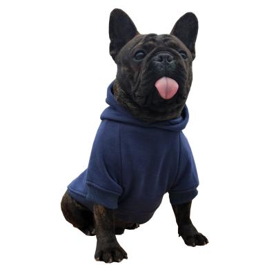 China S-8XL Navy Blue Viable Large Empty Dog Hoodie With Pocket for sale