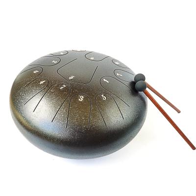 China Steel 12 Inch 13 Tone Tongue Drum Travel Bag with Drumstick Percussion Music Physiotherapy Camping, Tongue Steel Drum for sale