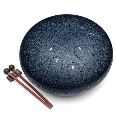 China Steel Metal Drum 13 12 Inch Tongue Tongue Drum Instruments Steel Drum Notes Percussion Instrument With Bag Book HandPan Mallets for sale