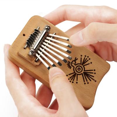 China Mechanical Mini Kalimba 8 Keys Finger Thumb Piano Gifts for Kids Adult Beginners Portable Thumb Piano for sale