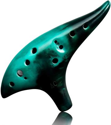 China Ceramic Ocarina Legend Of Zelda Of Time Hole 12 Alto Ocarina Zelda Cosplay Ceramic Exclusive Reproduction Zelda Toys for sale