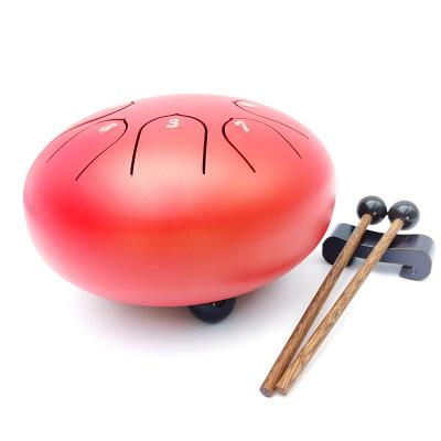 China Steel Children's Music Enlightenment Percussion Instrument Tongue Drum 6 Inch 8 Notes, With Drumstick, Steel Tongue Drum for sale