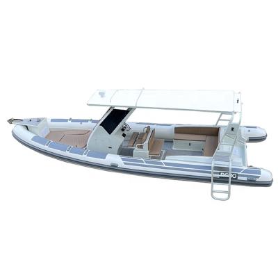 China 26ft Rib860 RIB Double Hull Orca Hypalon /PVC Ultralight/Durable Luxury Rigid Aluminum Inflatable Boats for sale