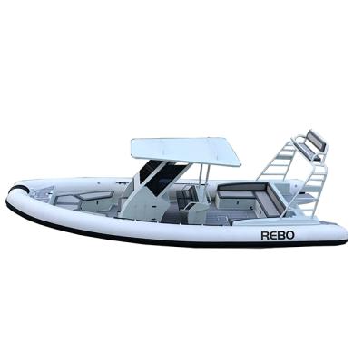 China Leisure 28ft Orca / Hypalon Ultralight Heavy Duty RHIB860 / Durable Aluminum RIB Inflatable Boats With Sundeck for sale