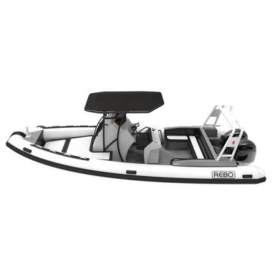 China 25ft High Quality Ultralight/Durable RHIB760 ORCA/Hypalon/PVC Aluminum RIB Inflatable Boats For Ocean for sale