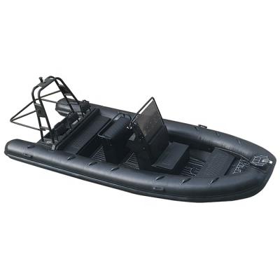 China Ultralight High Speed ​​Aluminum Inflatable Boats Family / Durable 19ft Rhib580 Hypalon / PVC Hull Using for sale