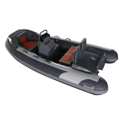 China Durable Small Dinghy 11ft DL RIB320 Double Aluminum Hull Hypalon/PVC Rigid Inflatable Boat for sale