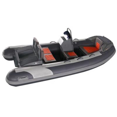 China Watersports Return and Front Storage Double Aluminum Hull Hypalon/PVC Rigid Inflatable Boat 11ft DL RIB320 for sale