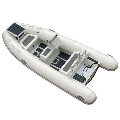 China Ultralight/Durable Durable Aluminum Inflatable Rowing Boat 13ft Rhib380 Rib Orca Hypalon /PVC For Sale for sale