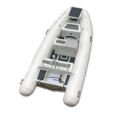 China Durable Ultralight Aluminum Rib Inflatable Rowing Boats / Durable 13ft Rib380 Orca Hypalon / PVC for sale